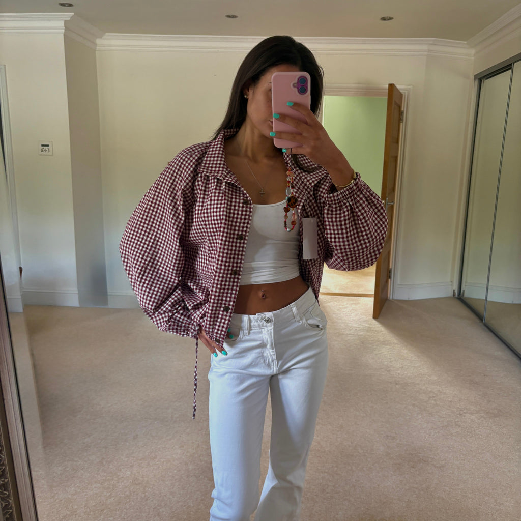 The Daisy Jacket Burgundy